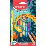 Maped Crayon de couleur JUNGLE fever JUMBO, tui de 12