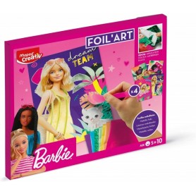 Maped Creativ Kit cratif FOIL ART Barbie, 18 pices