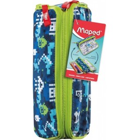 Maped Trousse double XXL FANCY \"BLUE PIXEL\"