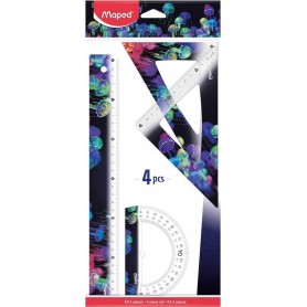 Maped Kit de gometrie DEEPSEA PARADISE, 4 pices