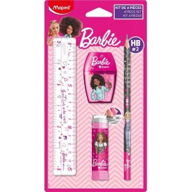 Maped Kit d\'criture Barbie, 4 pices, sur carte blister