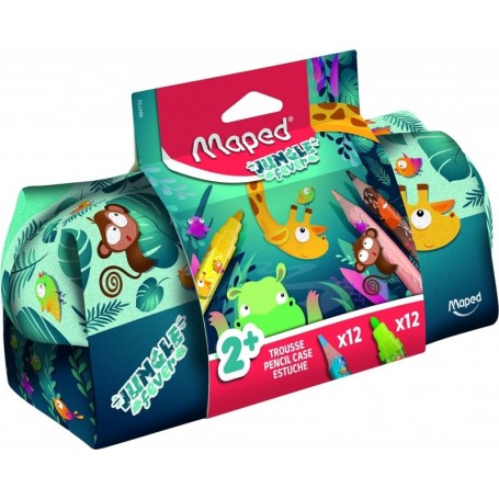 Maped Trousse JUNGLE fever, garni, 24 articles