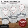 classbach Set de casseroles C-KTS 4015, 6 pices, acier