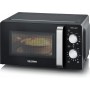 SEVERIN Micro-ondes MW 7781, fonction grill, noir/argent