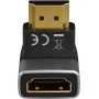 Adaptateur HDMI™ Coudé 270° Vertical, 8K @ 60 Hz, Plaqué OrPrise femelle standard HDMI™ (type A) Connecteur standard HDMI™ (type A) 270°