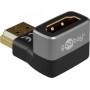 Adaptateur HDMI™ Coudé 270° Vertical, 8K @ 60 Hz, Plaqué OrPrise femelle standard HDMI™ (type A) Connecteur standard HDMI™ (type A) 270°
