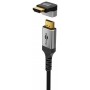 Adaptateur HDMI™ Coudé 270° Vertical, 8K @ 60 Hz, Plaqué OrPrise femelle standard HDMI™ (type A) Connecteur standard HDMI™ (type A) 270°