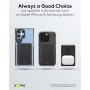Power Bank Magnétique sans Fil 5.000 mAhadhère magnétiquement au dos du mobile, idéal pour charger et téléphoner en même temps
