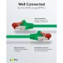 CAT 6 Câble Patch, S/FTP (PiMF), 3 m, vert, Lot de 5conducteur en cuivre (CU), gaine de câble sans halogène (LSZH)