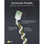 CAT 8.1 Câble Patch Ultra-Flexible, Slim, U/FTP, blancfiches extra-courtes, conducteur en cuivre sans oxygène (OFC) à 99,9 %, LSZH, gaine TPE, AWG 32