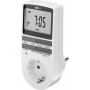 Prise Programmable Numérique, Set de 2 Piècesminuterie programmable avec connecteurs à contact de protection (Type F)