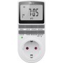 Prise Programmable Numérique, Set de 2 Piècesminuterie programmable avec connecteurs à contact de protection (Type F)