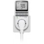 Prise Programmable Numérique, Set de 2 Piècesminuterie programmable avec connecteurs à contact de protection (Type F)