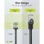 CAT 8.1 Câble Patch Ultra-Flexible, Slim, U/FTP, noirfiches extra-courtes, conducteur en cuivre sans oxygène (OFC) à 99,9 %, LSZH, gaine TPE, AWG 32
