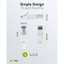 CAT 6A Connecteur RJ45 Non Blindé UTP, Installation sans Outilpour un diamètre de câble de 5,0-8,5 mm, bouchon à vis, montage IDC sans outils