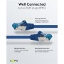 CAT 6A Câble Patch, S/FTP (PiMF), 2 m, bleu, Lot de 10conducteur en cuivre (CU), gaine de câble sans halogène (LSZH)