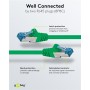 CAT 6A Câble Patch, S/FTP (PiMF), 3 m, vert, Lot de 5conducteur en cuivre (CU), gaine de câble sans halogène (LSZH)