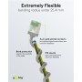 CAT 8.1 Câble Patch Ultra-Flexible, Slim, U/FTP, grisfiches extra-courtes, conducteur en cuivre sans oxygène (OFC) à 99,9 %, LSZH, gaine TPE, AWG 32