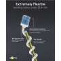 CAT 6A Câble Patch Ultra-Flexible, Slim, U/UTP, blancfiches extra-courtes, conducteur en cuivre pur (CU), LSZH, gaine TPE, AWG 32