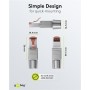 CAT 6 Connecteur RJ45 Blindé STP, Installation sans Outilpour un diamètre de câble de 5,0-8,5 mm, bouchon à vis, montage IDC sans outils