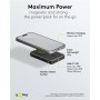Power Bank Magnétique sans Fil 10.000 mAhadhère magnétiquement au dos du mobile, idéal pour charger et téléphoner en même temps