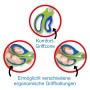Lufer Ciseaux ergonomiques, longueur: 150 mm, bleu