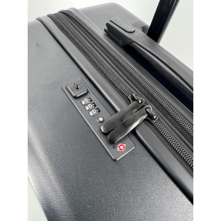 JSA Trolley de voyage, en ABS recycl 50%, taille S, noir