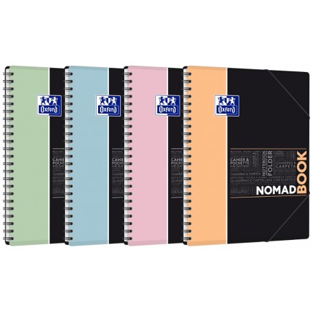 Oxford Etudiants Cahier NOMADBOOK Pastel, A4+, quadrill