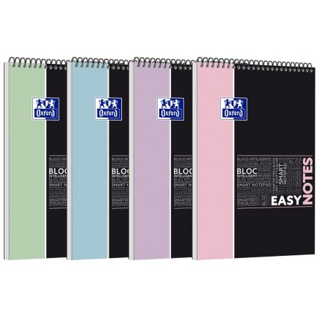 Oxford Etudiants Bloc-notes spirale EASYNOTES Pastel, A4+