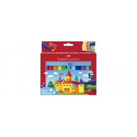 FABER-CASTELL Feutre JUMBO Superwashable, tui de 12