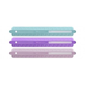 FABER-CASTELL Rgle SPARKLE, 300 mm, assorti