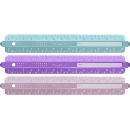 FABER-CASTELL Rgle SPARKLE, 300 mm, assorti
