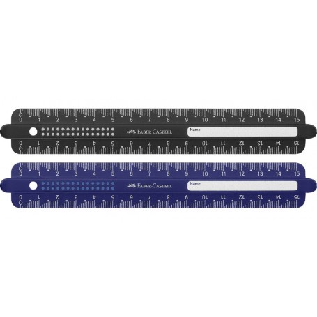 FABER-CASTELL Rgle DOTS, 150 mm, assorti