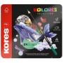 Kores Crayon de couleur \"KOLORES SELECTION\", tui de 24