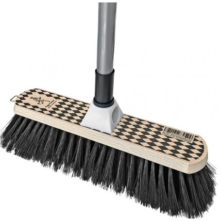 Peggy Perfect Balai avec manche \"Arlequin\", bois