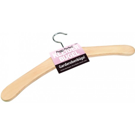 Peggy Perfect Cintre en bois sans barre, laqu naturel