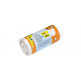 Peggy Perfect Sac poubelle HDPE, 20 litres, transparent