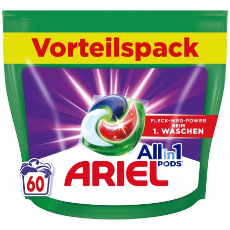 ARIEL Lessive en capsules All-in-1 Color+, 76 lavages