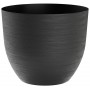 tera Pot de fleurs \"Over\", diamtre: 280 mm, black