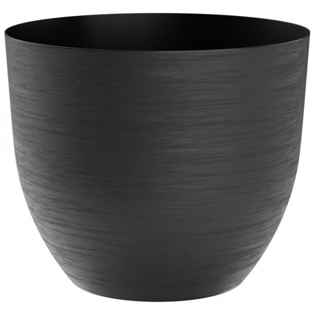 tera Pot de fleurs \"Over\", diamtre: 280 mm, black