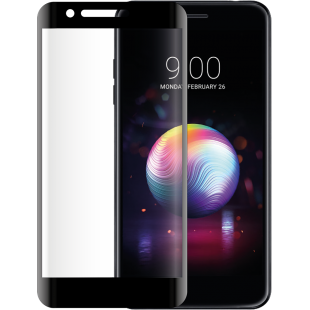 Protège-écran en verre trempé 2.5D contour noir pour LG K11