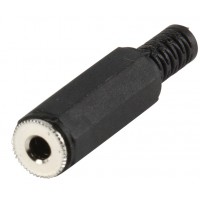 Connecteur Mono 3.5 mm mono 3.5 mm Femelle PVC Noir