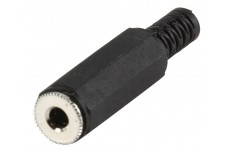 Connecteur Mono 3.5 mm mono 3.5 mm Femelle PVC Noir
