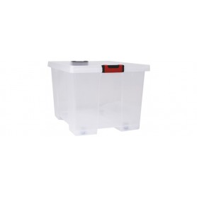 EDA Bote de rangement CLiPSTOCK, 45 litres, PP, transparent