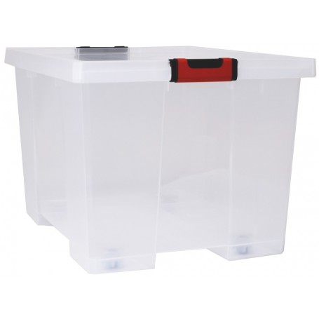 EDA Bote de rangement CLiPSTOCK, 45 litres, PP, transparent