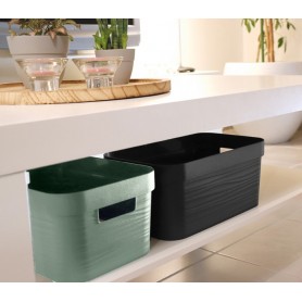 EDA Bote de rangement STONE, 6 litres, PP, vert laurier