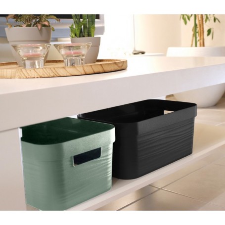 EDA Bote de rangement STONE, 6 litres, PP, vert laurier