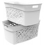 EDA Corbeille linge ALMERIA, 45 litres, PP, vert eucalyptu
