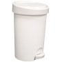 EDA Poubelle pdale Stepy, 15 litres, PP, blanc