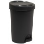 EDA Poubelle pdale Stepy, 15 litres, PP, blanc